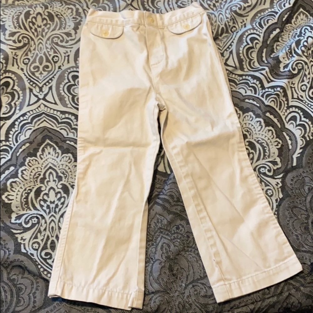 Girl tan khakis